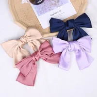 Women's Fairy Style Elegant Bow Knot Silk Hair Clip main image 5