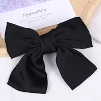 Women's Fairy Style Elegant Bow Knot Silk Hair Clip sku image 1