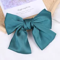 Women's Fairy Style Elegant Bow Knot Silk Hair Clip sku image 5