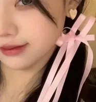 Women's Sweet Simple Style Bow Knot Cloth Bowknot Hair Clip sku image 2