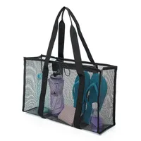 Women's Medium Polyester Solid Color Streetwear Open Wash Bag sku image 2