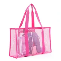 Women's Medium Polyester Solid Color Streetwear Open Wash Bag sku image 1