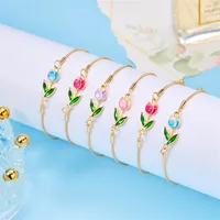 Simple Style Classic Style Solid Color Copper Beads Women's Anklet main image 1