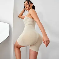 Simple Style Classic Style Solid Color Active Sets Nylon Spandex Rompers Activewear main image 4