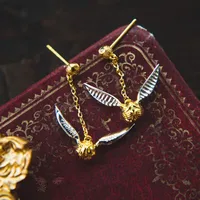 1 Pair White Gold Plated Gold Plated 925 Sterling Silver Animal Drop Earrings sku image 1