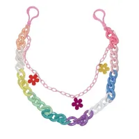 Hip-Hop Heart Shape Flower Plastic Women's Chain Belts main image 3