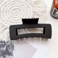 Women's IG Style Solid Color Plastic Hair Claws sku image 22