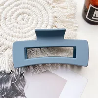 Women's IG Style Solid Color Plastic Hair Claws sku image 26