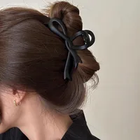 Women's Simple Style Bow Knot Arylic Hollow Out Hair Claws main image 4