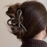 Women's Simple Style Bow Knot Arylic Hollow Out Hair Claws main image 5