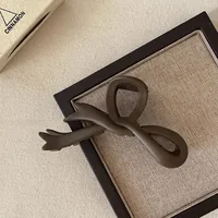 Women's Simple Style Bow Knot Arylic Hollow Out Hair Claws sku image 3