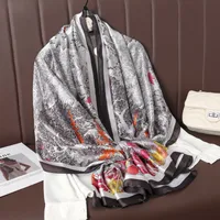 Women's Lady Leopard Satin Printing Shawl sku image 11