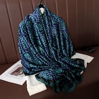Women's Lady Leopard Satin Printing Shawl sku image 10