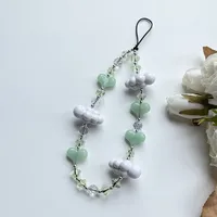 Acrylic Artificial Crystal Plastic Clouds Heart Shape Cute Sweet Mobile Phone Lanyard Phone Cases main image 5