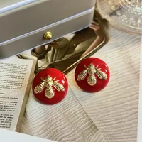 1 Pair Vintage Style Bee Plating Zinc Alloy Ear Studs main image 5