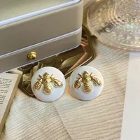 1 Pair Vintage Style Bee Plating Zinc Alloy Ear Studs main image 3