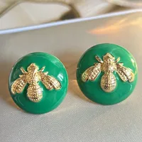 1 Pair Vintage Style Bee Plating Zinc Alloy Ear Studs sku image 2