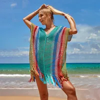 Women's Color Block Simple Style Cover Ups sku image 7