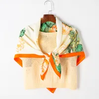 Adults Casual Wedding Pastoral Letter Cotton And Linen Printing Floral Scarf sku image 6