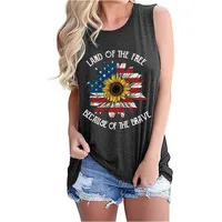 Women's T-shirt Sleeveless T-Shirts Casual Solid Color main image 2