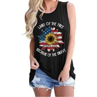 Women's T-shirt Sleeveless T-Shirts Casual Solid Color sku image 15