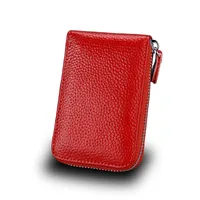 Multi-function Zipper Organ Card Holder Multi-card Card Holder Coin Purse Leather Card sku image 1
