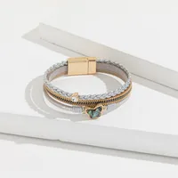 Casual Simple Style Butterfly Pu Leather Alloy Women's Bracelets main image 4