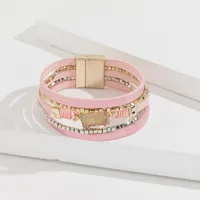 Casual Simple Style Butterfly Pu Leather Alloy Women's Bracelets main image 3