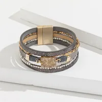 Casual Simple Style Butterfly Pu Leather Alloy Women's Bracelets main image 2