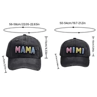 Mother&Daughter Mother&Son Simple Style Letter Embroidery Letter Embroidery Curved Eaves Baseball Cap main image 10