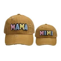 Mother&Daughter Mother&Son Simple Style Letter Embroidery Letter Embroidery Curved Eaves Baseball Cap main image 2