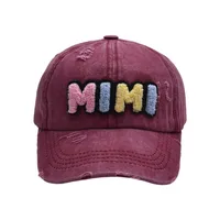 Mother&Daughter Mother&Son Simple Style Letter Embroidery Letter Embroidery Curved Eaves Baseball Cap sku image 6