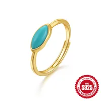 925 Sterling Silver Zircon Moon Flower Butterfly Open Rings sku image 9