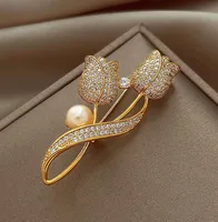 Elegant Flower Alloy Inlay Rhinestones Unisex Brooches sku image 1