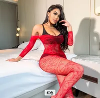 Women's Sexy Solid Color Sexy Lingerie Sets Holiday Hollow Out Ultra-thin High Waist See-Through Sexy Lingerie main image 4