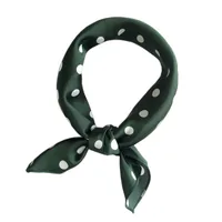 Women's Simple Style Stripe Polka Dots Chains Print Satin Silk Scarf main image 2