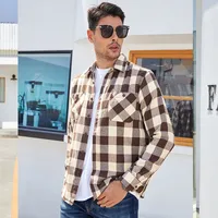 Men's Classic Fit Plaid Casual Shirt American Style Button - Up Shirt For Men With Premium Cotton Fabric main image 3