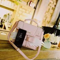 Women's Small Pu Leather Bow Knot Streetwear Magnetic Buckle Handbag main image 3