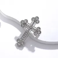 IG Style Human Leaf Flower Alloy Inlay Rhinestones Unisex Brooches main image 5