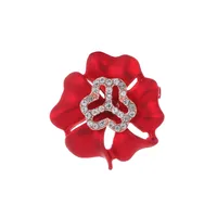 IG Style Human Leaf Flower Alloy Inlay Rhinestones Unisex Brooches sku image 10