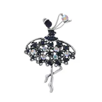 IG Style Human Leaf Flower Alloy Inlay Rhinestones Unisex Brooches sku image 6