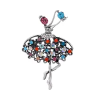 IG Style Human Leaf Flower Alloy Inlay Rhinestones Unisex Brooches sku image 7