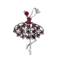 IG Style Human Leaf Flower Alloy Inlay Rhinestones Unisex Brooches sku image 9