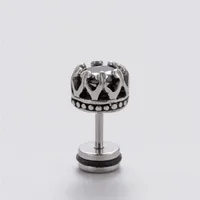 1 Piece Vintage Style Geometric 316 Stainless Steel  Zircon Ear Studs main image 3