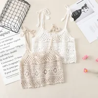 Women's Vest Tank Tops Hollow Out Casual Vacation Solid Color main image 5