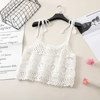 Women's Vest Tank Tops Hollow Out Casual Vacation Solid Color main image 3