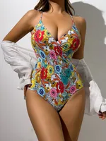 Women's Vacation Ditsy Floral 1 Piece One Piece Swimwear sku image 3