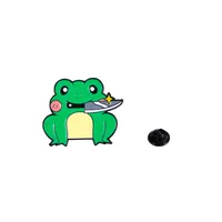 Cartoon Style Cute Frog Alloy Stamping Stoving Varnish Plating Unisex Brooches sku image 46