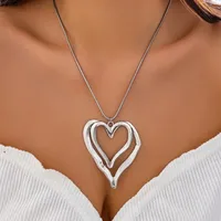 Simple Style Classic Style Heart Shape Zinc Alloy 14K Gold Plated Women's Pendant Necklace main image 4