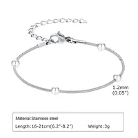 Simple Style Solid Color 201 Stainless Steel Women's Bracelets sku image 6
